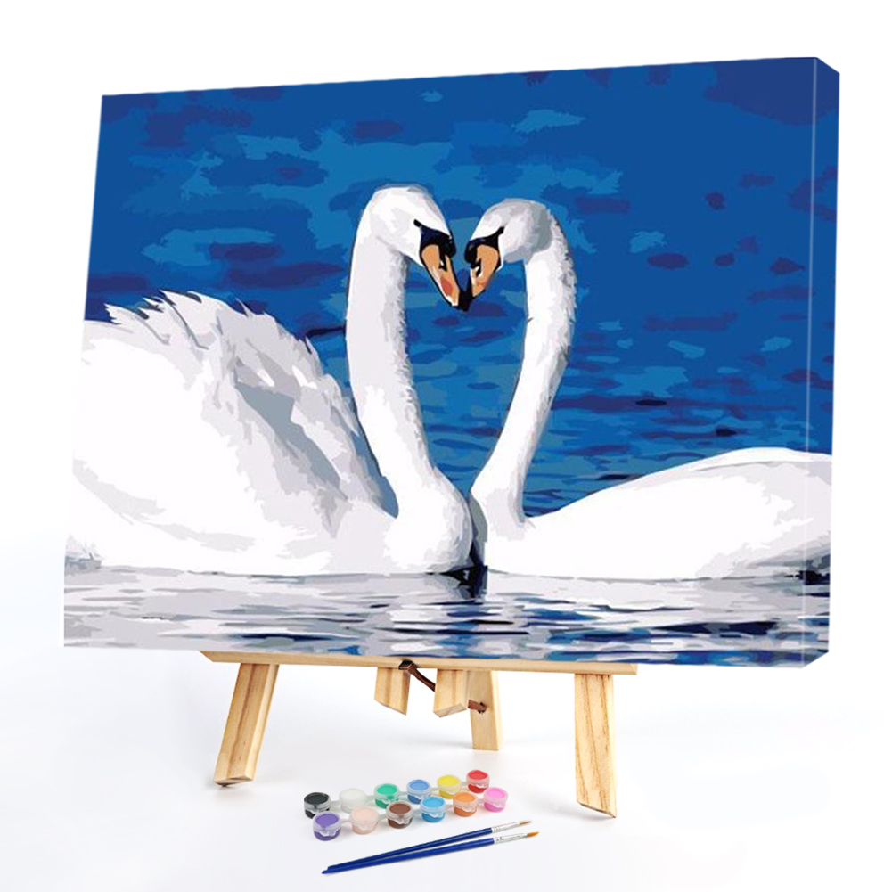 

40*50CM Paint By Numbers-Swan, 501 Original