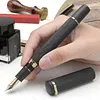 21K Gold-Nibbed, Engraved Ebonite Fountain Pen with a Mellow, Refined Feel