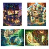 Fairy Tale Forest House-Full Embroidery 3 Strands 11CT Stamped Cross Stitch-58*40CM
