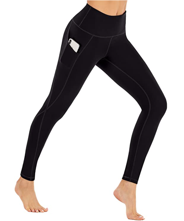 Women's Fleece Lined Winter Leggings High Waisted Thermal Warm Yoga Pants  with Pockets