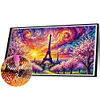 Diamond Painting-DIY Full Round Drill Eiffel Tower In The Rising Sun(70*40 CM)