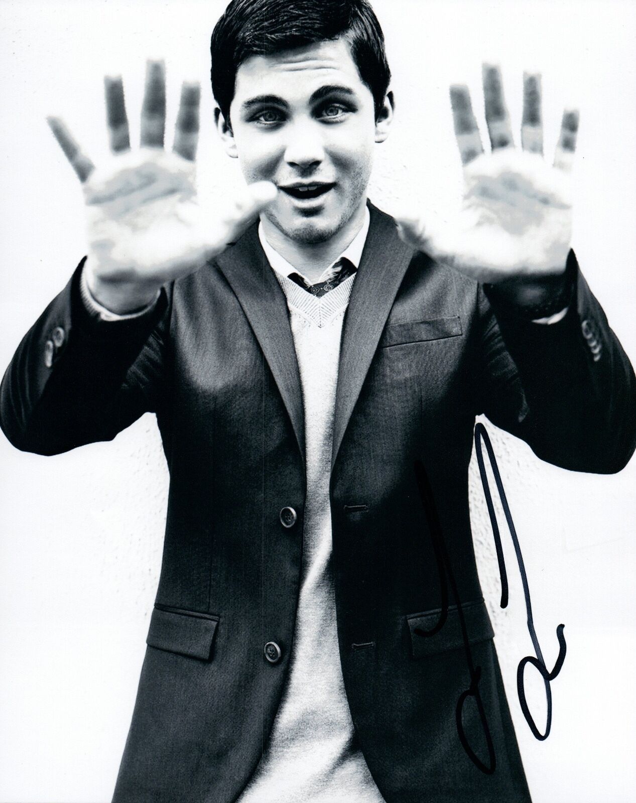 Logan Lerman Signed Autograph 8x10 Photo Poster painting Percy Jackson COA VD