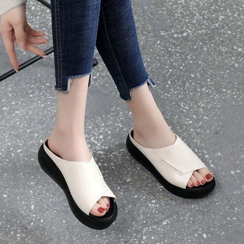 2022 New Thick-Bottomed Fish Mouth Slippers