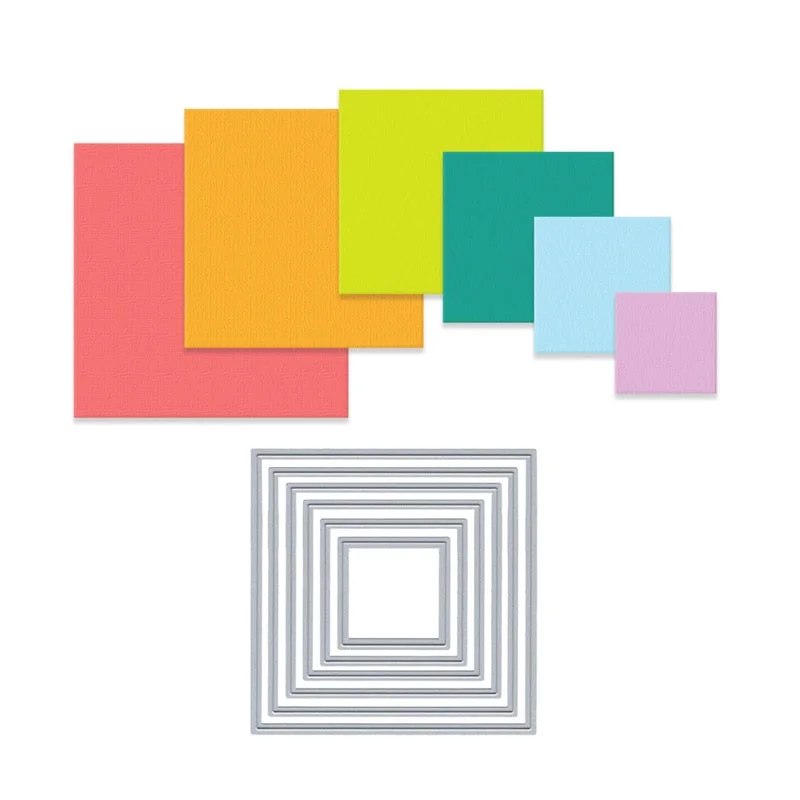 Cutting Dies New Arrival Frame Decorative Scrapbooking Clear Stamps DIY Crafts Photo Album Background Stencils for Card Making