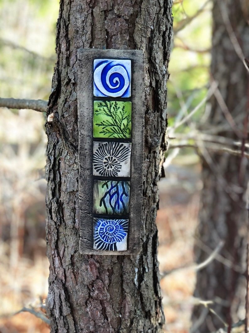 Garden sculpture nature totem
