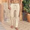 Gioiacombo&trade; Pantaloni da uomo in lino traspirante