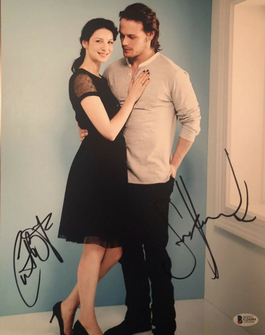 Sam Heughan Caitriona Balfe signed autographed 11x14 Photo Poster painting Outlander BECKETT