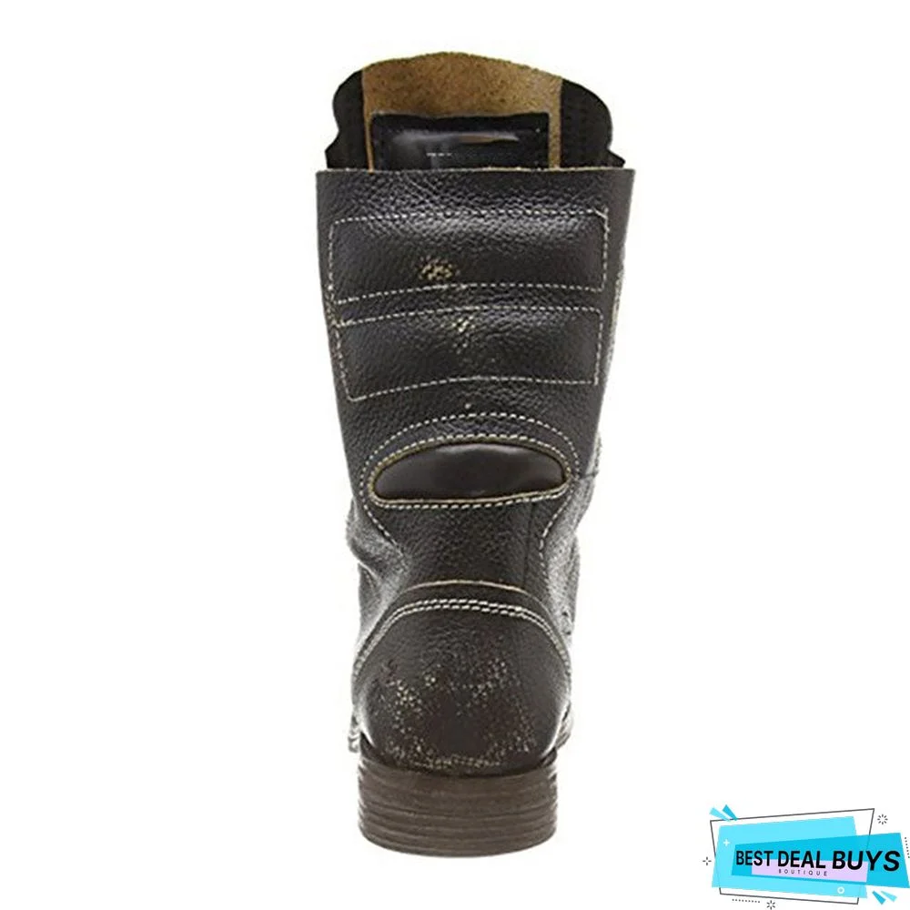 Men's Winter Casual Daily Boots Pu Breathable Warm Waterproof Black / Blue / Brown