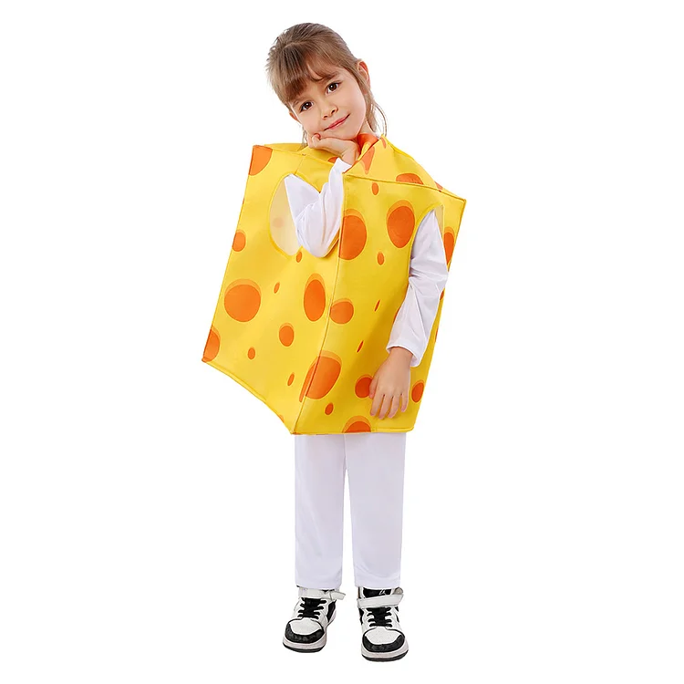 Kids Children Dessert Donut Cheese Chocolate Muffin Cover Up Funny Food Smocked Cosplay Costume Halloween Carnival Suit