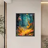 (US Only)Partial AB Diamond Painting - Full Round Drill - Fawn and Dream Forest (Canvas|45*55cm)
