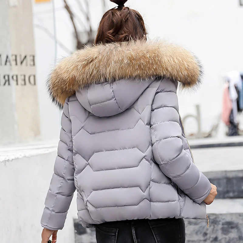Woherb 2023 Autumn And Winter New Women's Cotton Coat Short Big Wool Korean Version Of Large Size Women's Cotton Padded Jacket-Outfit Ideas