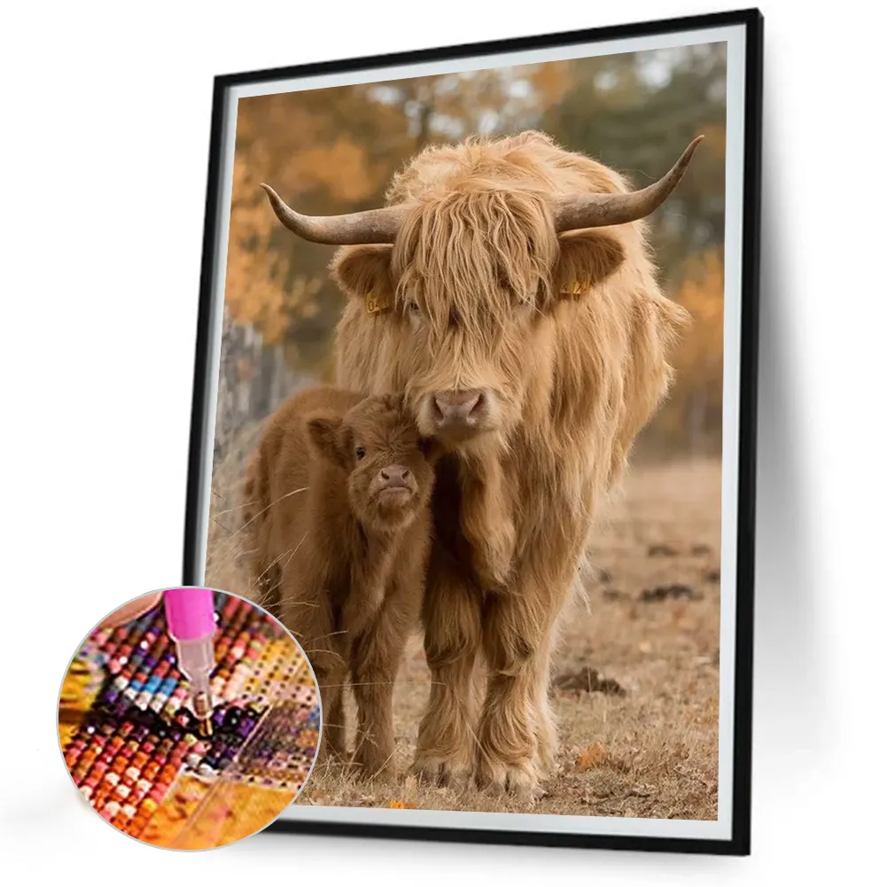 Diamond Painting - Full Round Drill - Highland Yak(Canvas|30*40cm)