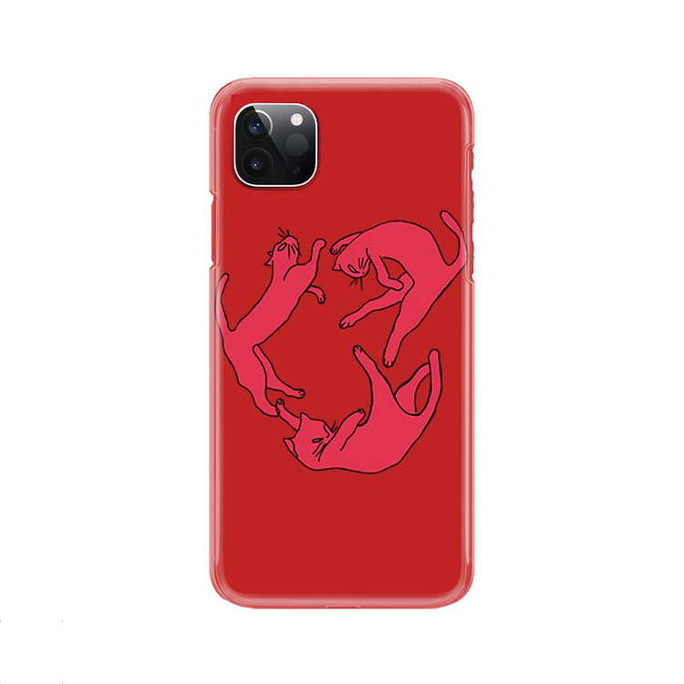 Dancing Red Kitten, Cat iPhone Case