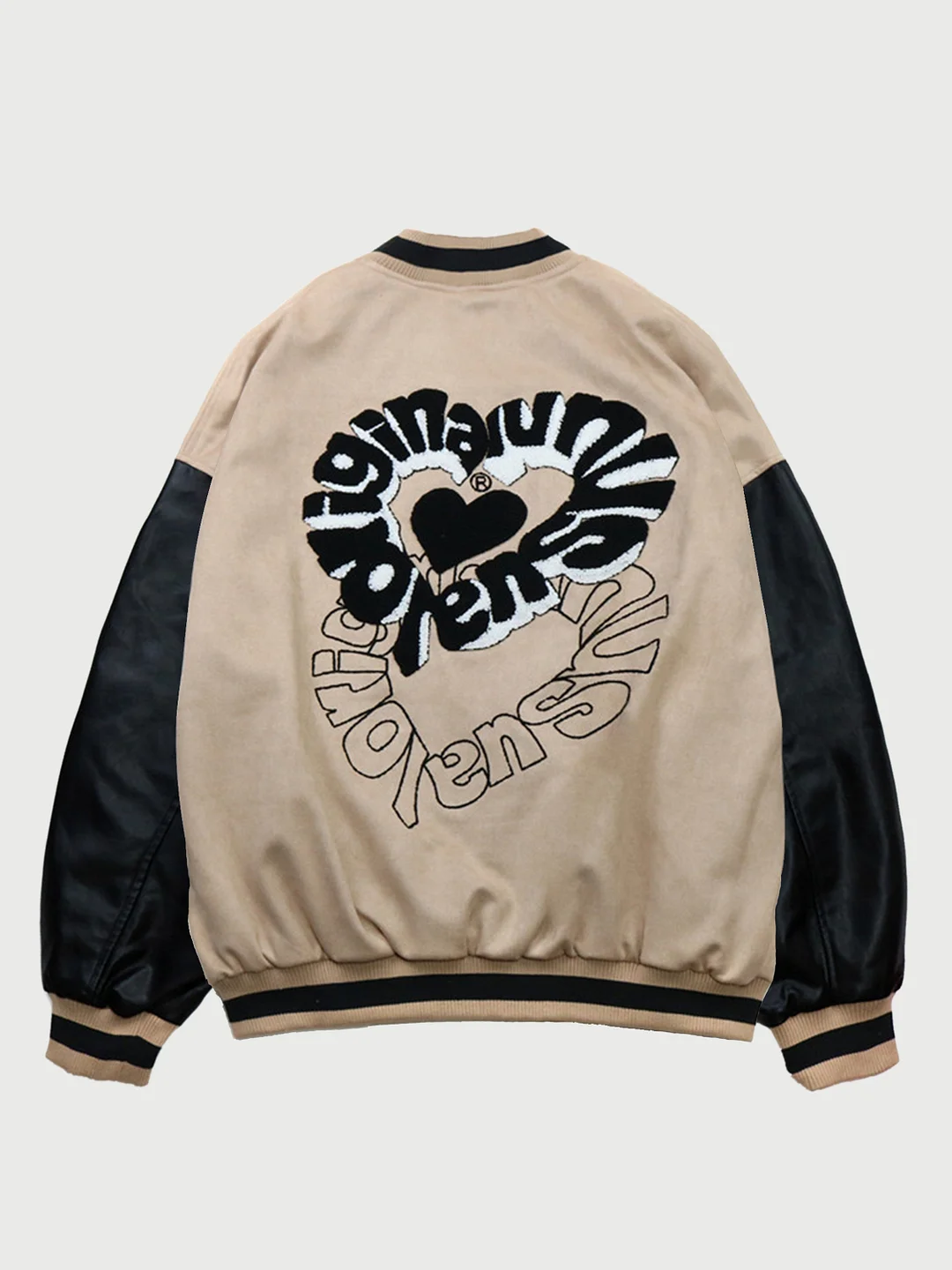Heart Letter Embroidered Jacket