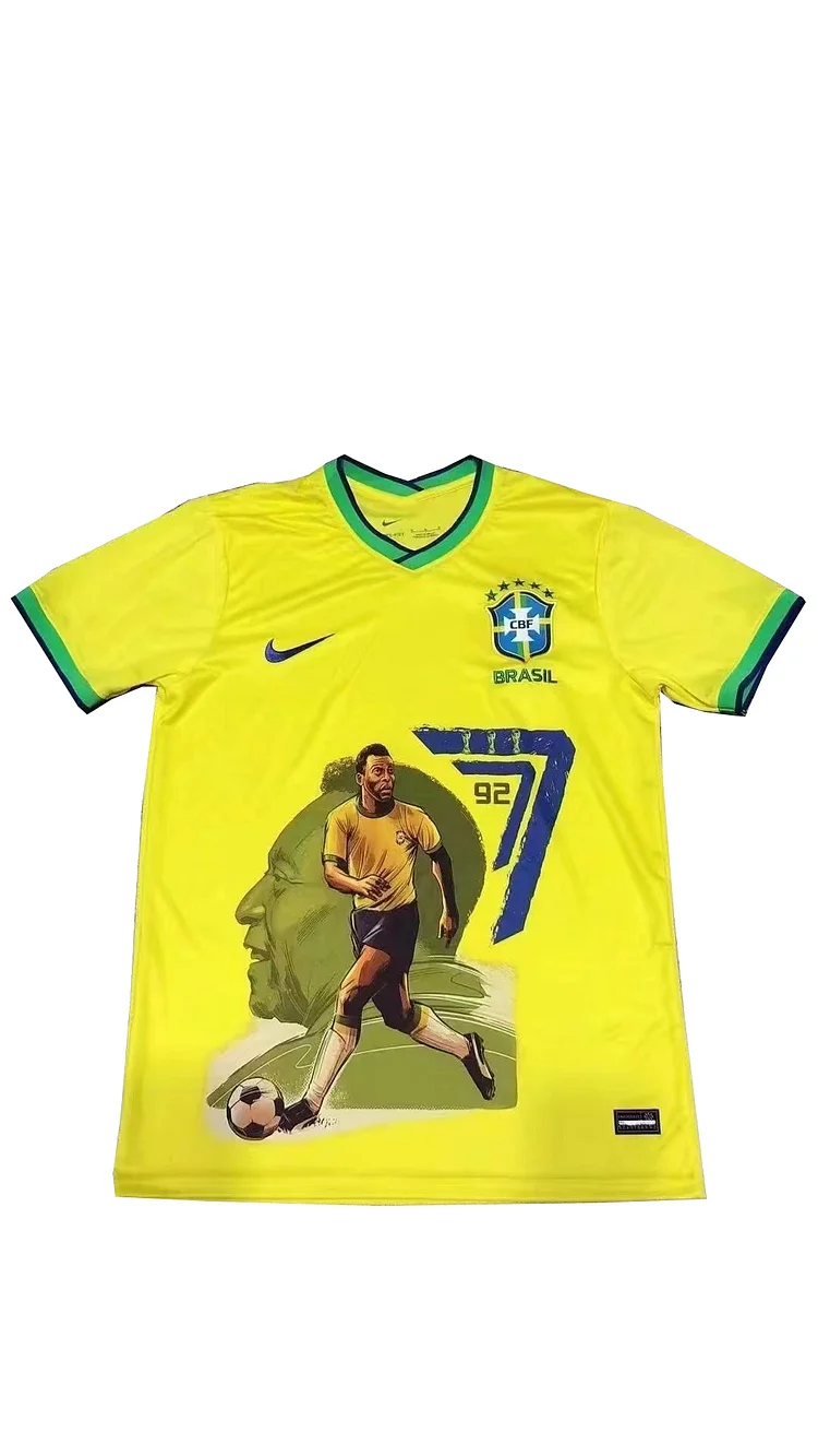 Brazil Pelé Special Limited Edition Shirt Kit - Yellow