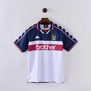 1997/1998 Retro Manchester City Away Football Shirt 1:1 Thai Quality