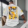 Unisex Football Anime Yellow Graphic T-Shirt With Musician Design by Inlyline