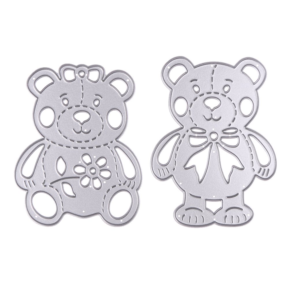 

2pcs Lively Bear - Paper Craft Cutting Dies, 501 Original