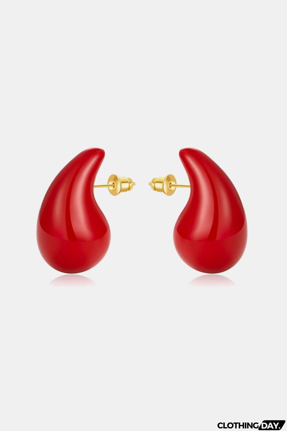 Big Size Water Drop Brass Earrings