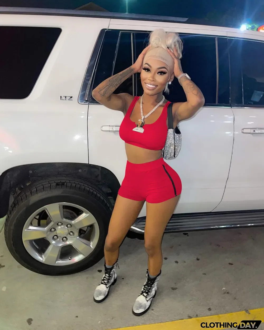 Sports Tank Top And Shorts Two Piece Sets