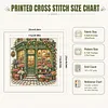 Stamped Cross Stitch Kit for Adults Flower Shop 11CT 45x45cm tapestrymarket