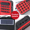 Mini Portable FM Radio BT Wireless Speakers Solar Charging FM Radio Receiver