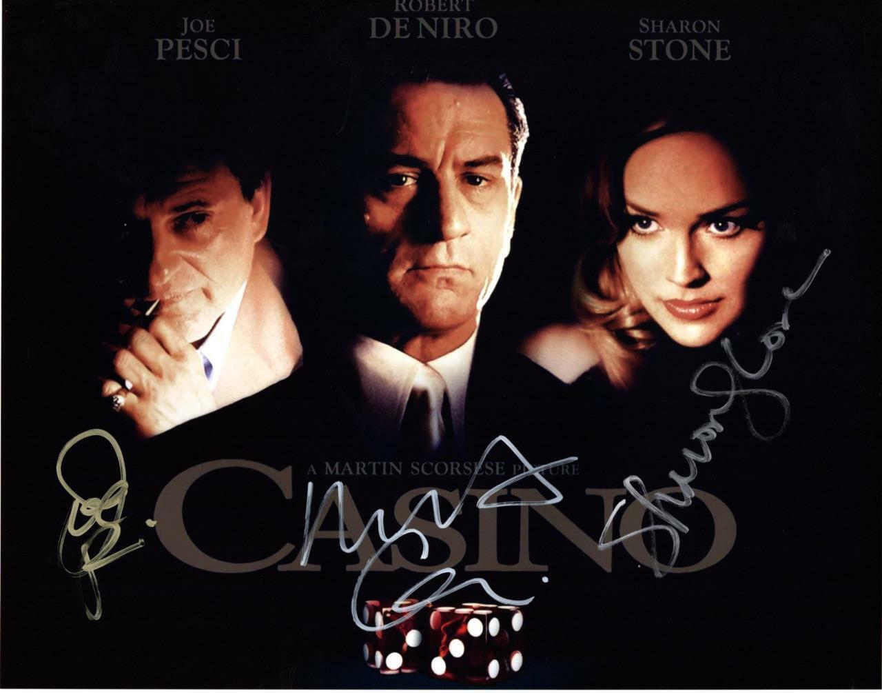 Robert DeNiro Sharon Stone Joe Pesci autographed 11x14 Picture signed Photo Poster painting COA