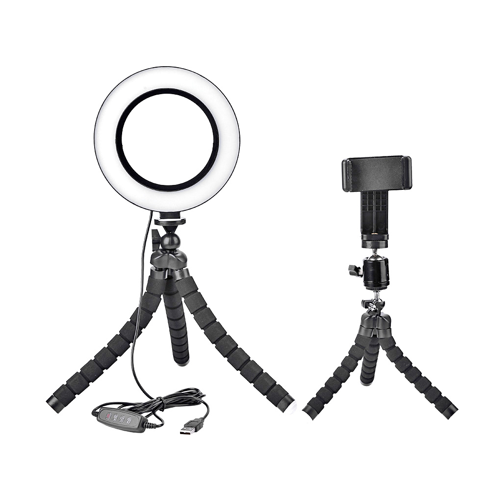 

56 LED Dimmable Selfie Ring Photo Video Live with Phone Holder-Night Light, 501 Original