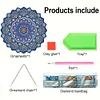 (US Only)Mandala Acrylic Special Shape Diamond Painting Mirror for Home Office Decor