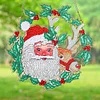  DIY Diamond Painting Art Santa Hanging Craft Home Decor Wreath Kit 