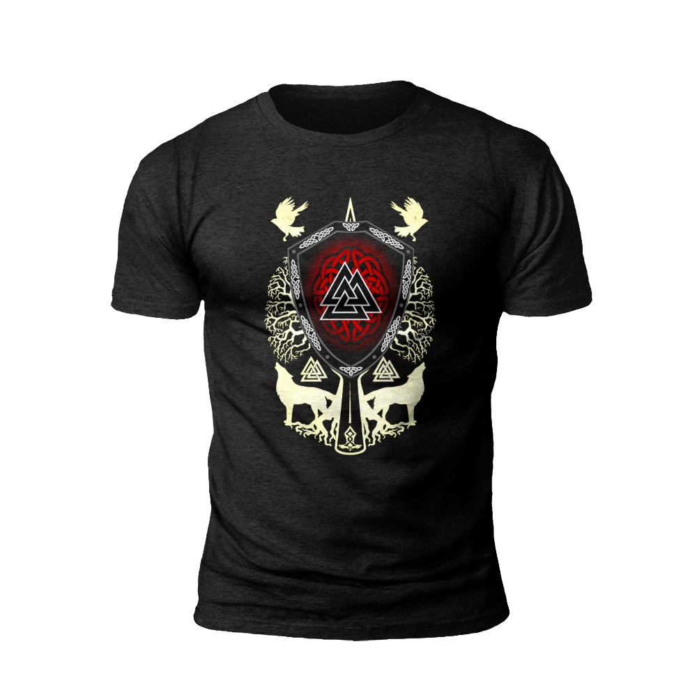 Valhalla's Shield: The Warrior's Honor T-shirt