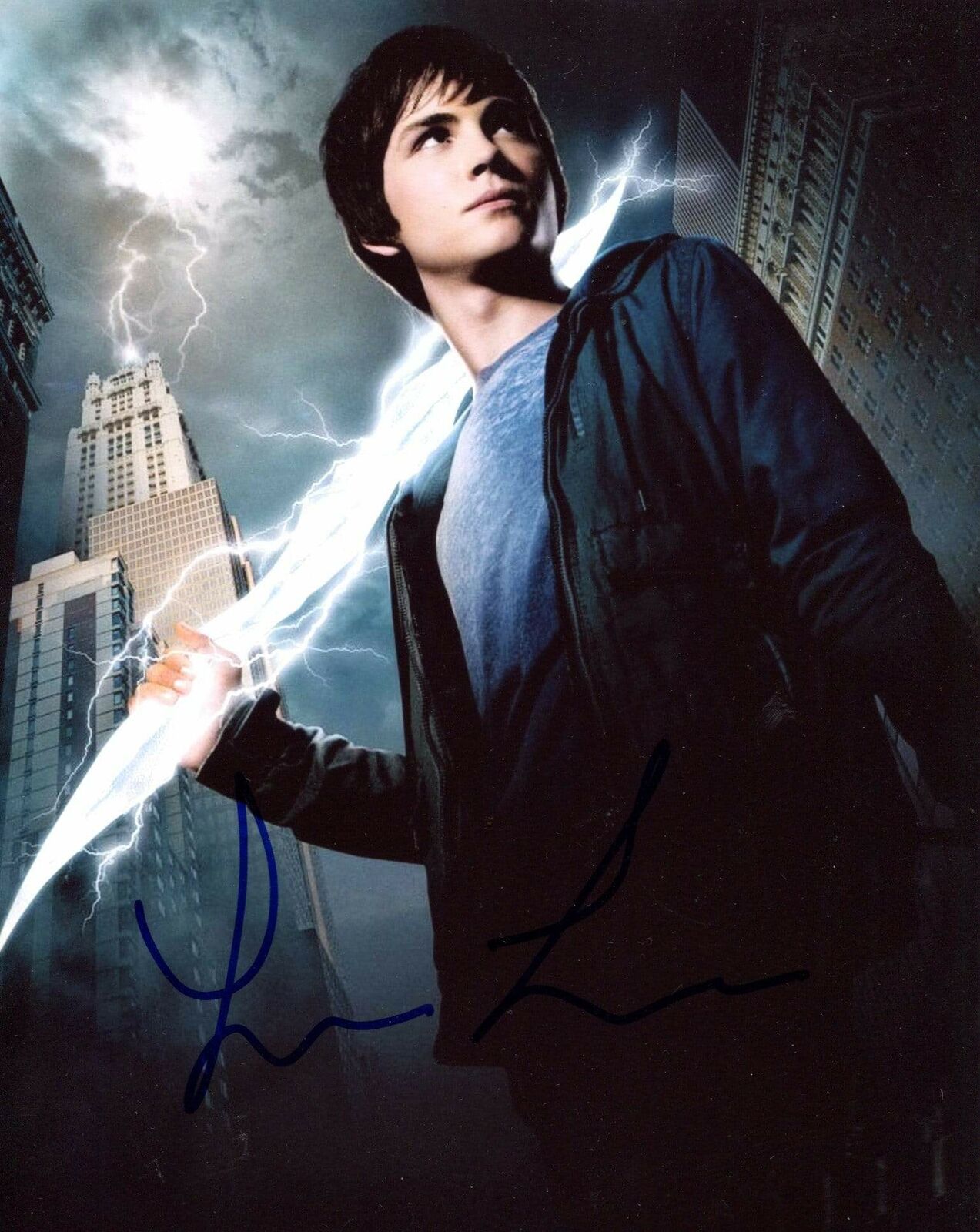 ACTOR Logan Lerman NOAH autograph, In-Person signed Photo Poster painting