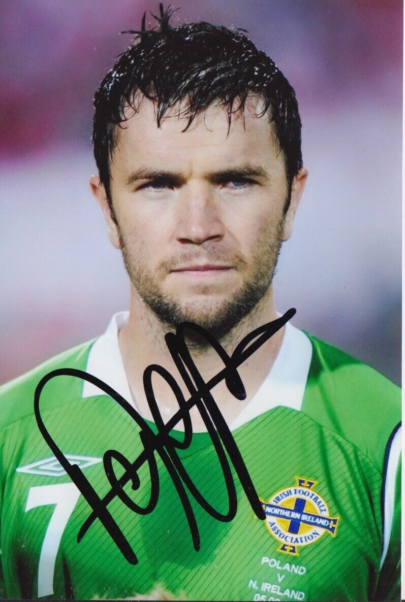 DAMIEN JOHNSON HAND SIGNED 6X4 Photo Poster painting NORTHERN IRELAND FOOTBALL AUTOGRAPH