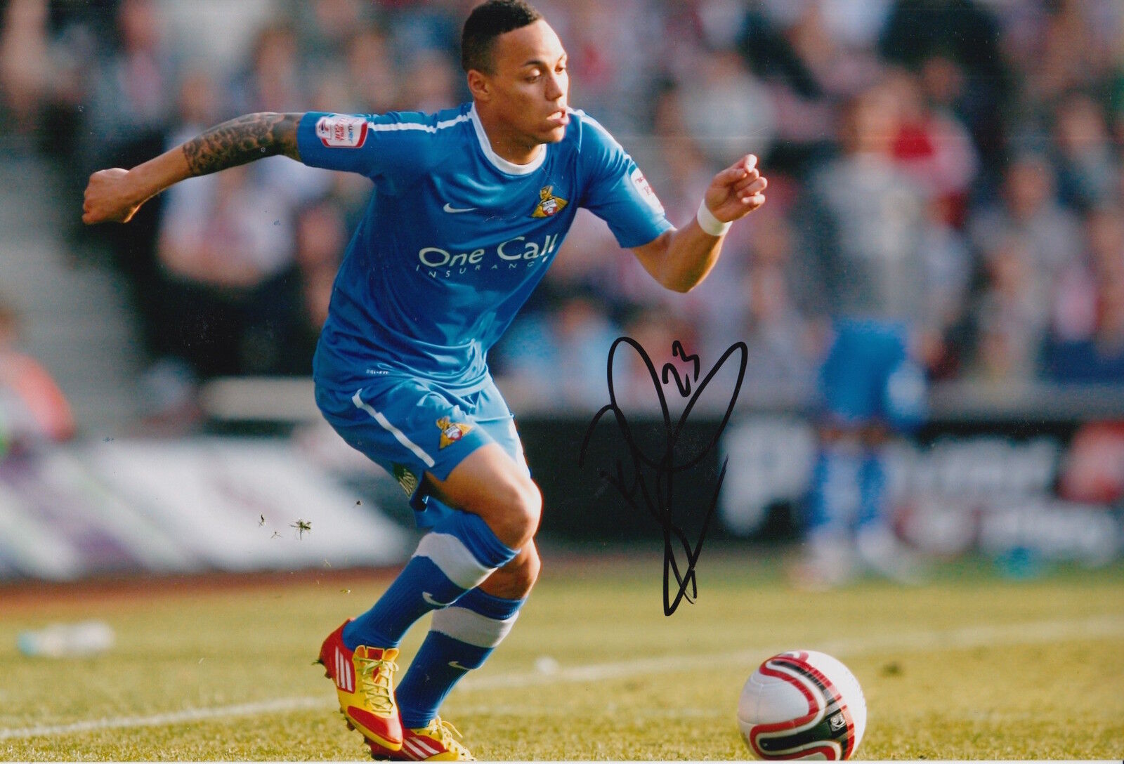 DONCASTER ROVERS HAND SIGNED KYLE BENNETT 12X8 Photo Poster painting.