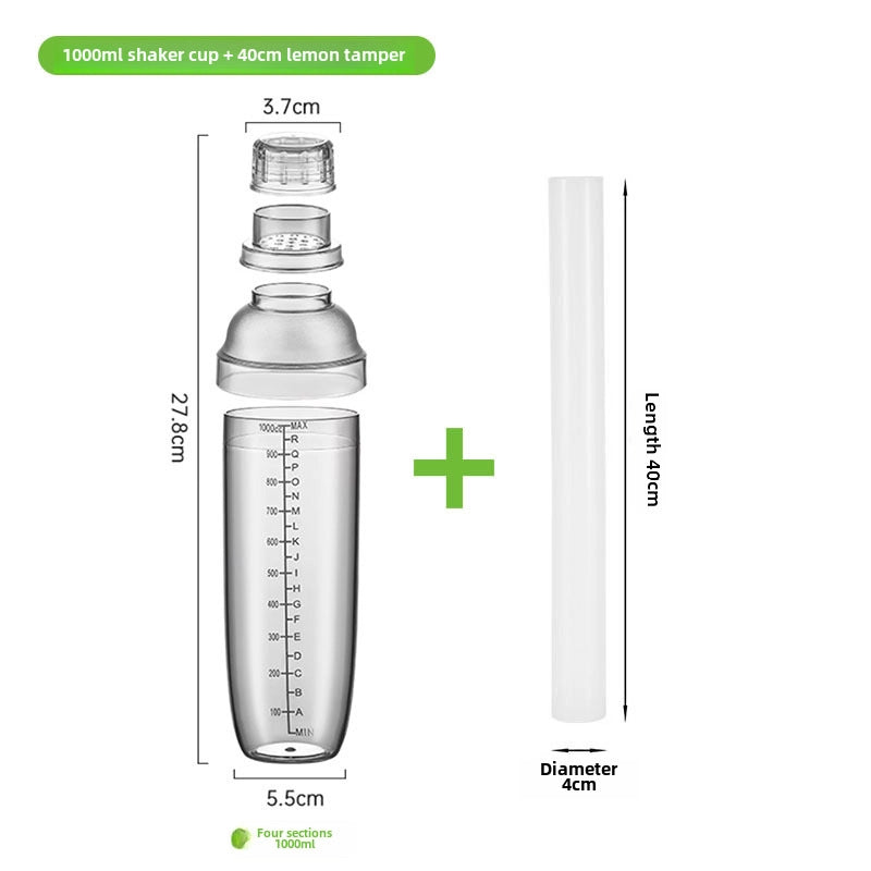 Schick Cup Hand Rocker Pot Shaker With Scale Milk Tea Shop Shake Cup Set Shake Milk Tea Tool Drink Tool