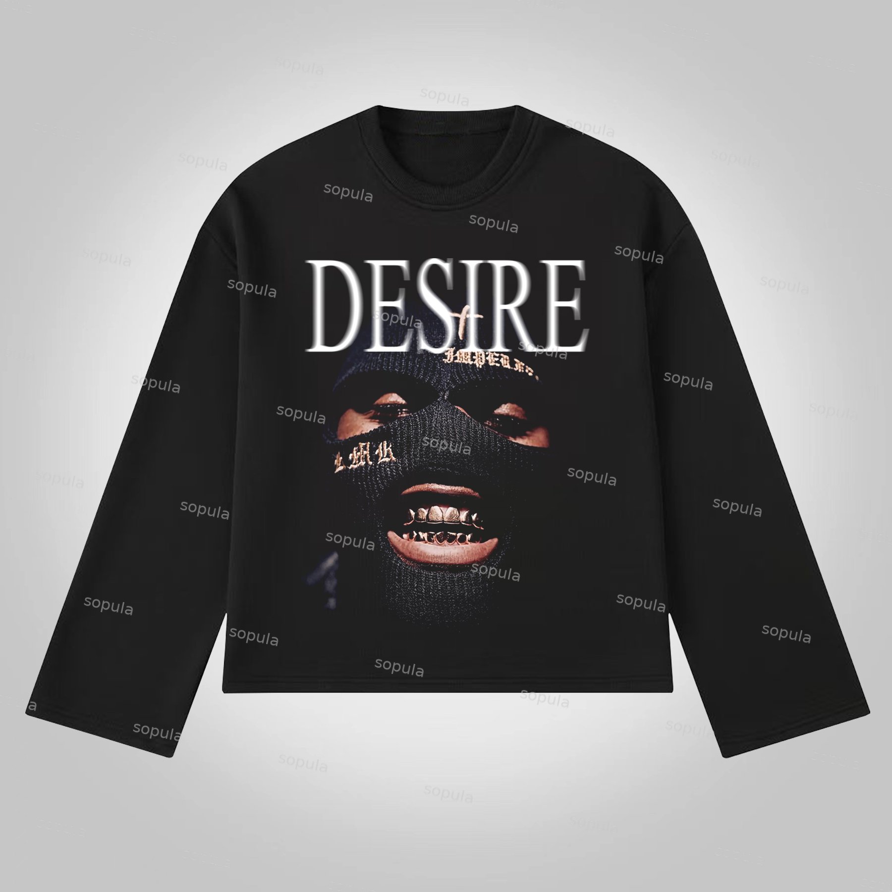 Sopula Street Portrait Graphics Desire Print Cotton Long Sleeve T-Shirt - Sopula｜Premium Graphic Tees & Graphic Clothing