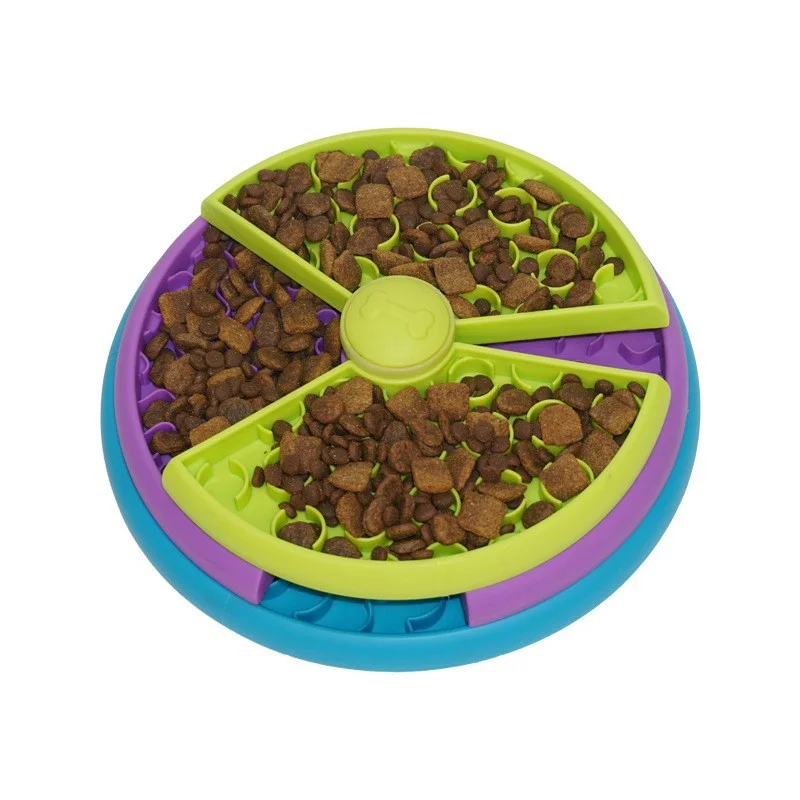 Anti Choking  Puzzle Feeder Healthy Pet Rotating Bowl