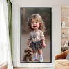 uk.everydayedeals (Limited Stock)Diamond Painting - Full Round - Little Girl and Dog(40*70cm)