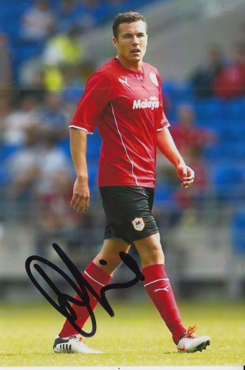 CARDIFF CITY HAND SIGNED DON COWIE 6X4 Photo Poster painting 1.