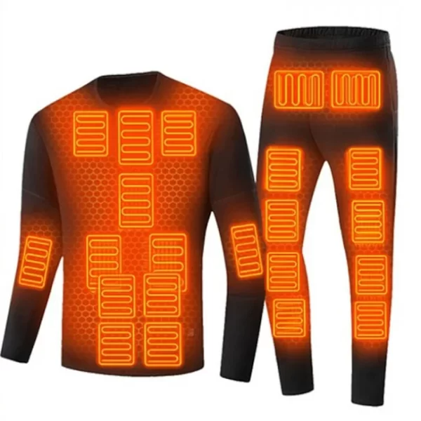 28 Area Heated Thermal Shirt & Underwear Winter Moto Jacket Heating Underwear Suit Usb Electric Heating Clothes For Men and Women