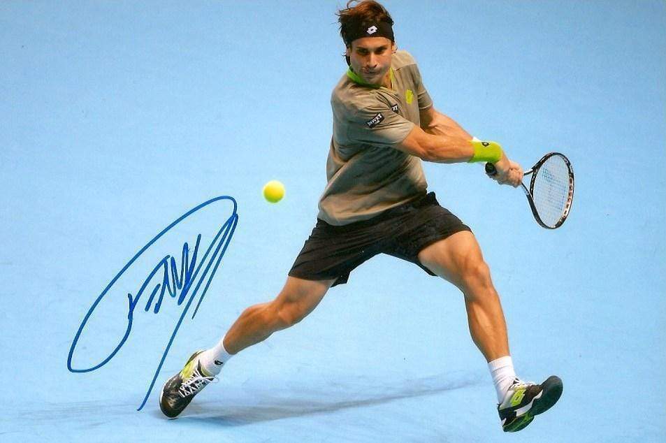 PROFESSIONAL TENNIS PLAYER David Ferrer autograph, IP signed Photo Poster painting