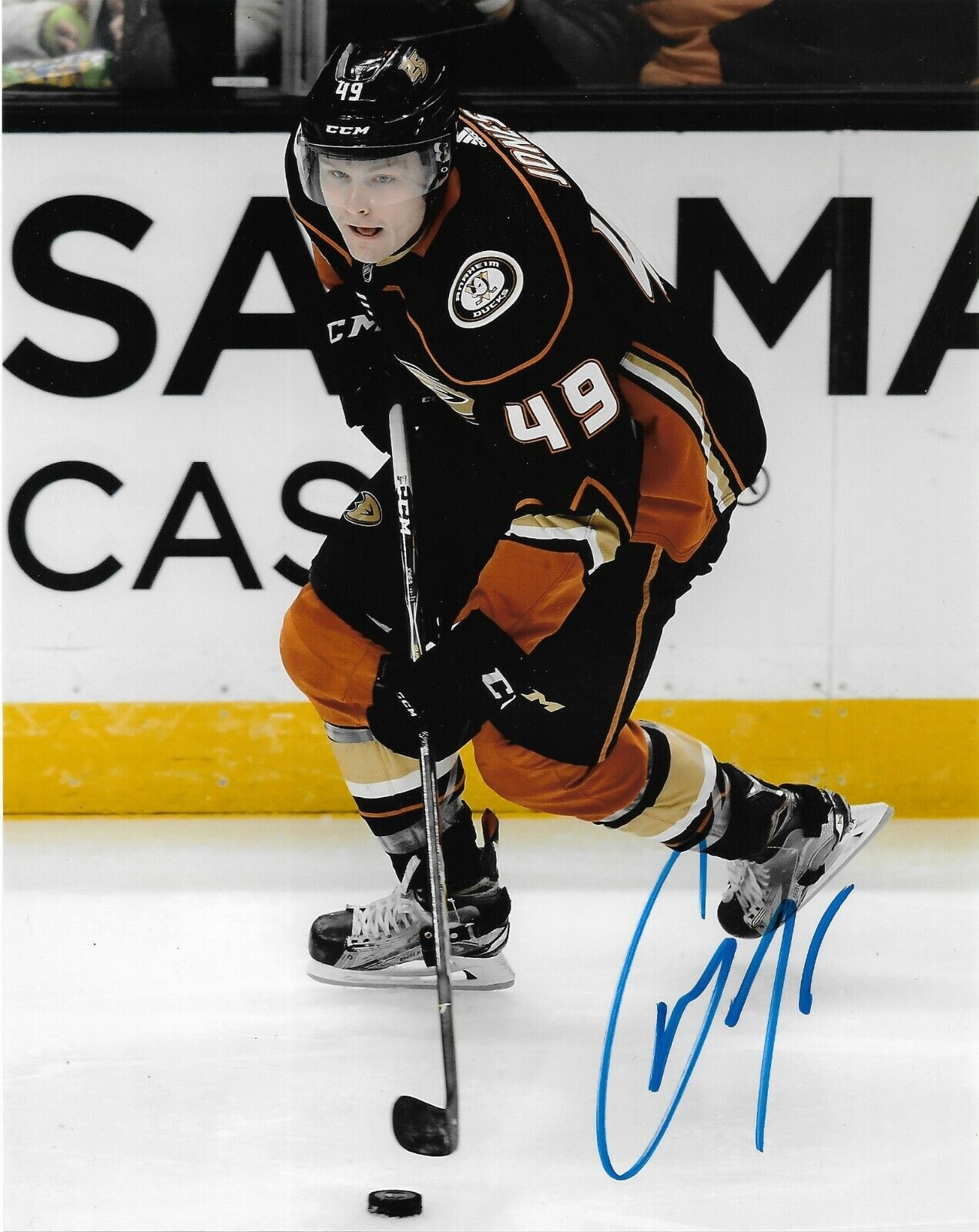 Anaheim Ducks Max Jones Autographed Signed 8x10 Photo Poster painting COA #2