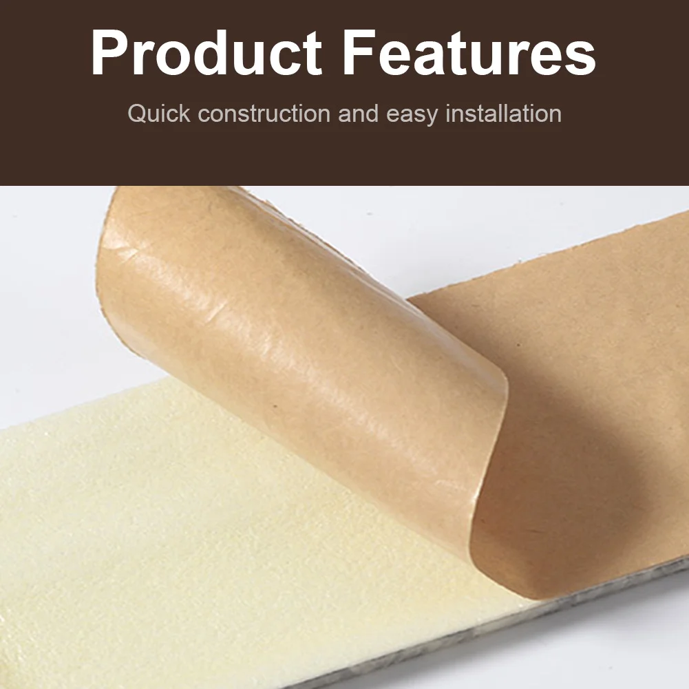 3D Foam Self-adhesive Waist Corner Line DIY Wall Edge Strip Skirt (Wood)