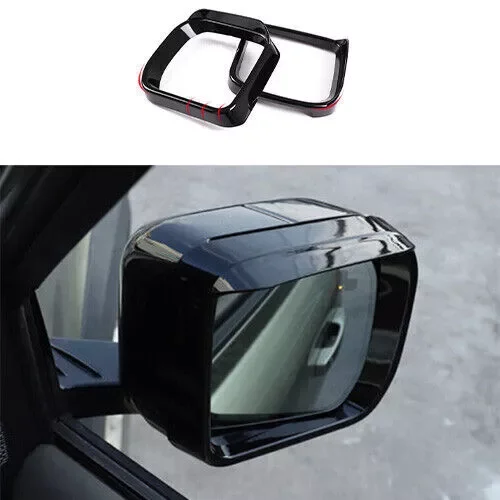 Dronehint Rear View Mirror Rain For Land Rover Defender 2020-2023 Eyebrow Trim Gloss Black (For: Land Rover) Parts