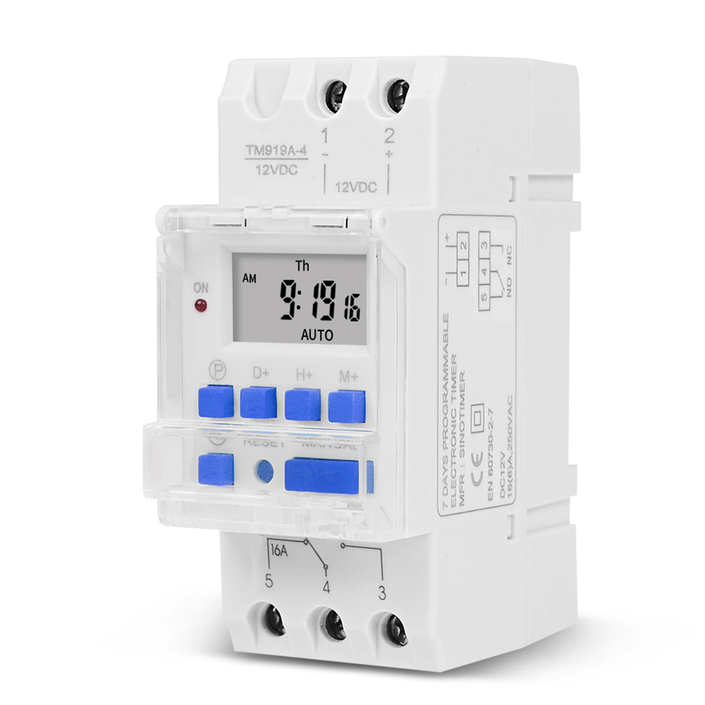 

TM919A Plastic Time Control Relay Weekly Programmable Digital Timer Switch, Tm919a-2 220v, 501 Original