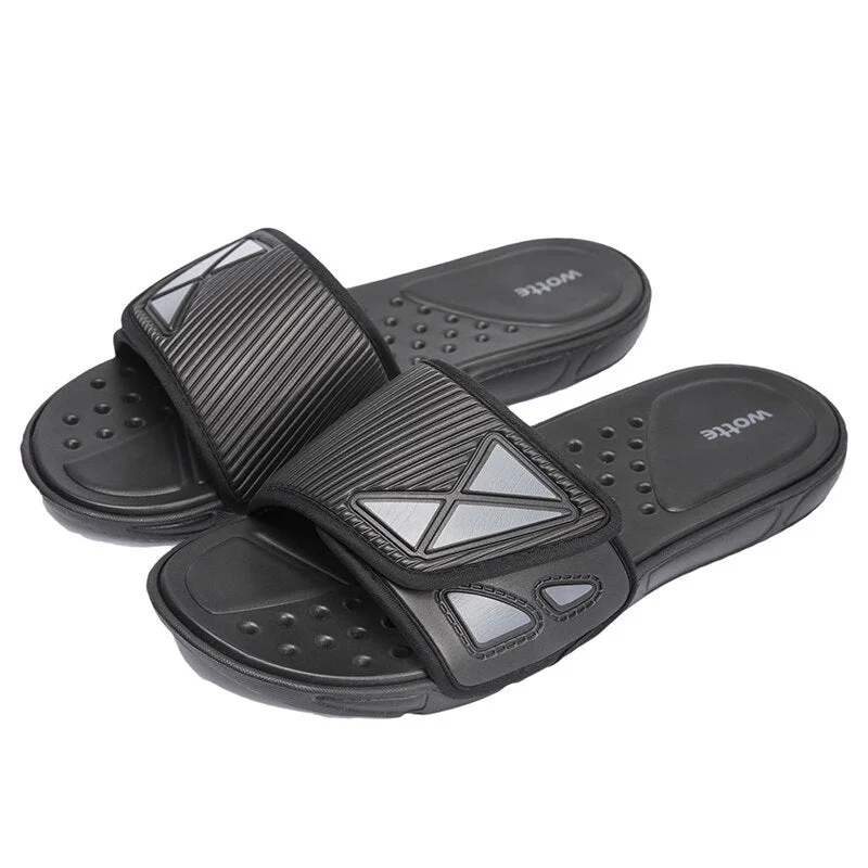 Men Slippers Flat Bathroom Shoes Unisex Outdoor Casual Non-slip Slides Male Footwear Quick Dry Flip Flops Men zapatos hombre