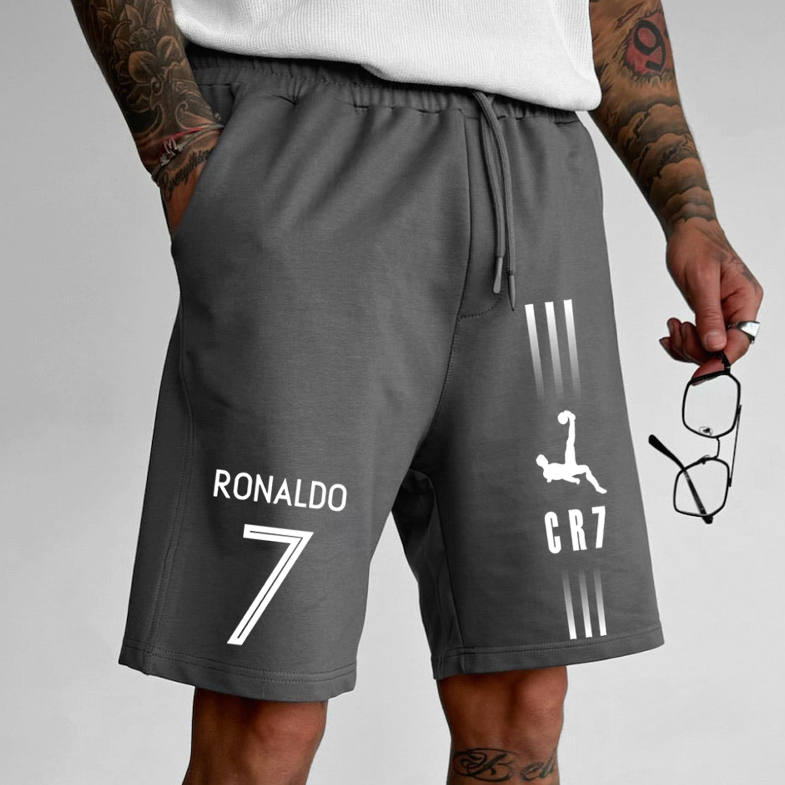 Sports Casual Football Legend Star Logo Print Casual Shorts / TECHWEAR CLUB / Techwear