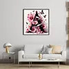 Butterfly And Flower Letter A-11CT Stamped Cross Stitch 40*40cm/15.75*15.75in tapestrymarket
