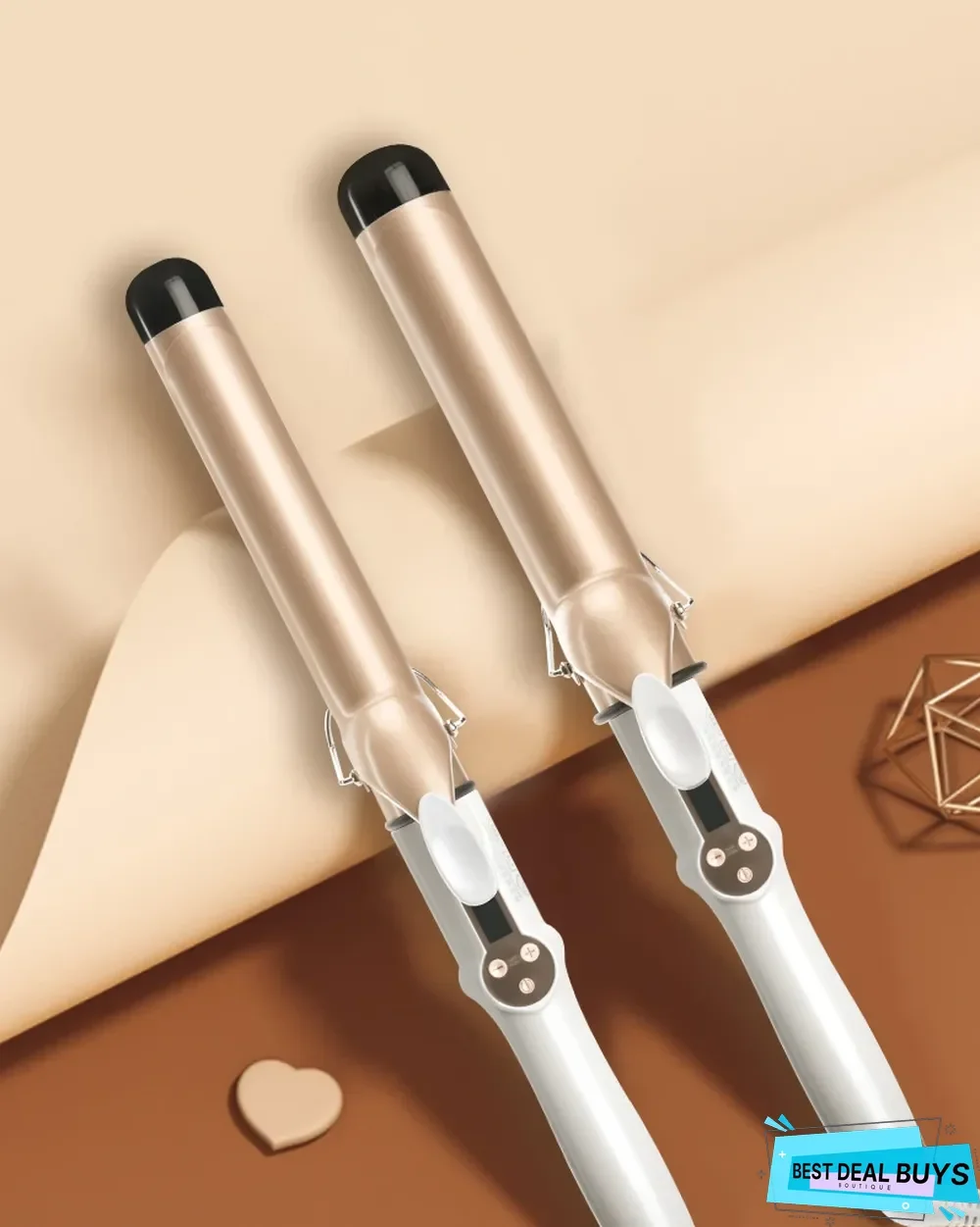 Oteya&trade; Double Ceramic Coating Multi-Functional Curling Iron