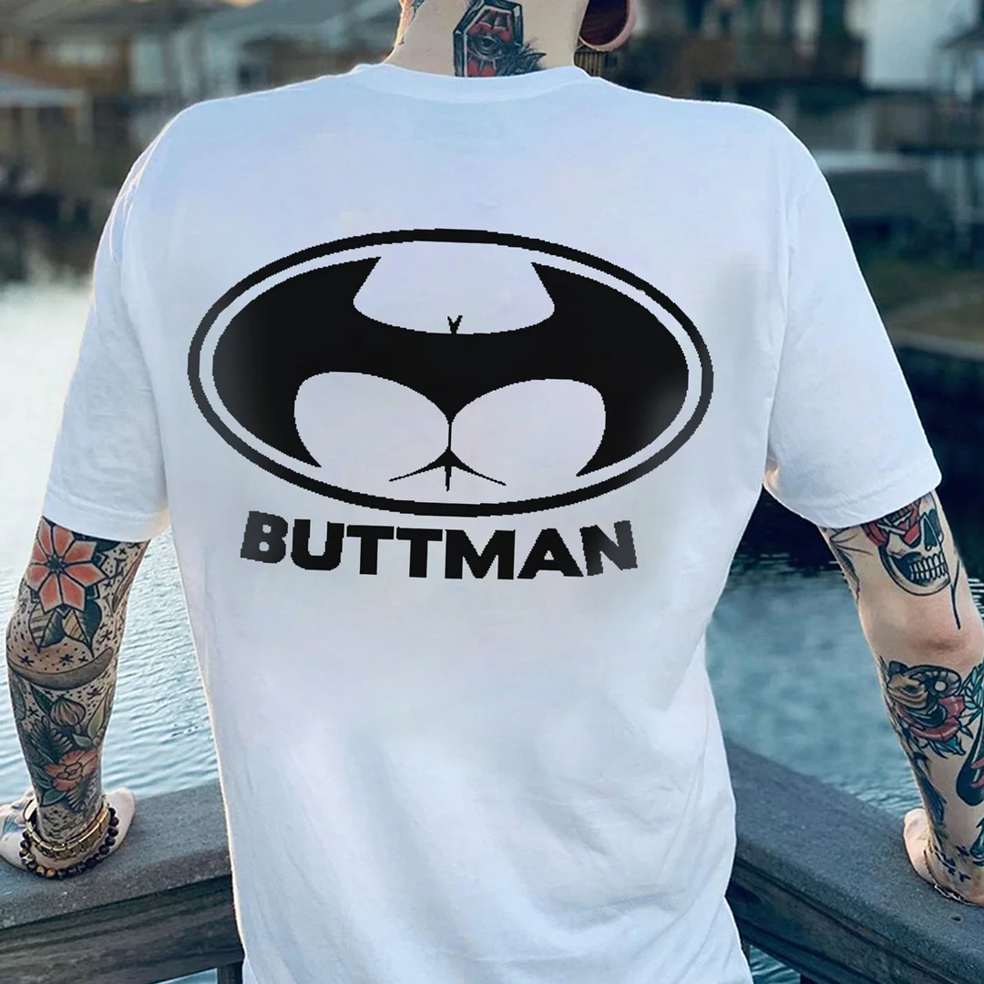 Buttman Print Men's T-shirt -  